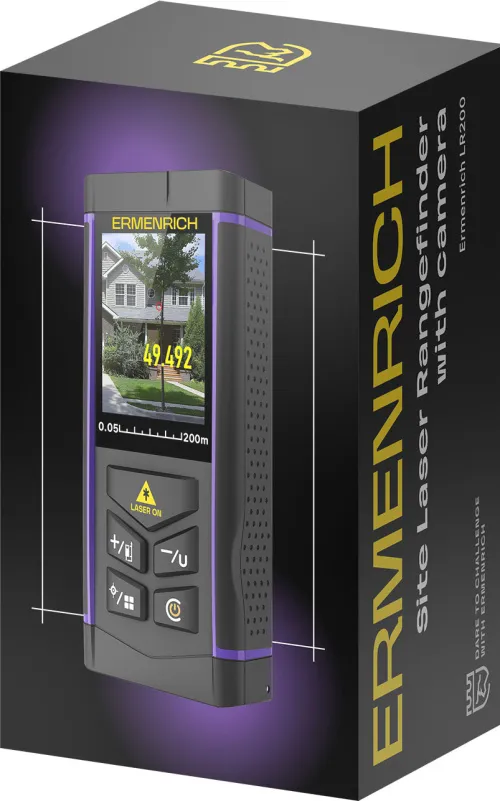 Лазерная рулетка Ermenrich LR200, с камерой