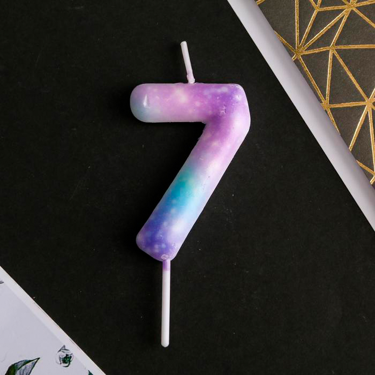 Свеча для торта цифра "7" 5,5*8 см (1/600) 6882432