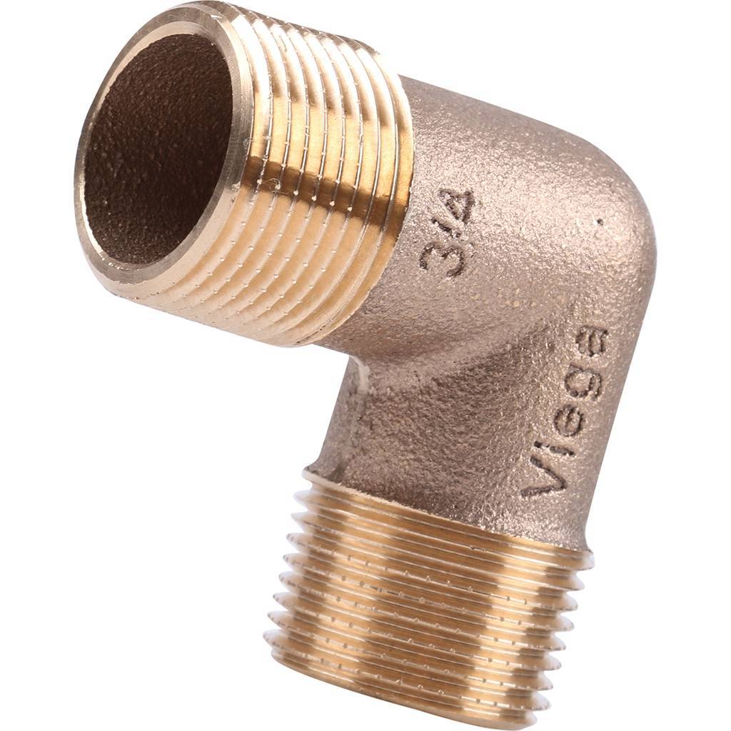 Угол резьбовой 90° (НР) 3/4" бронза VIEGA (317980)