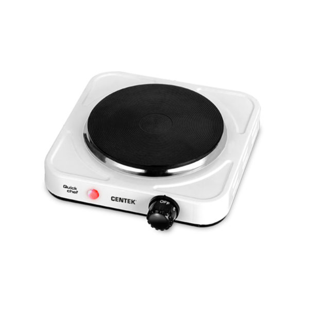 Плита электр. 1-конфор. (чугун) ct-1506 white (1/12) "centek"