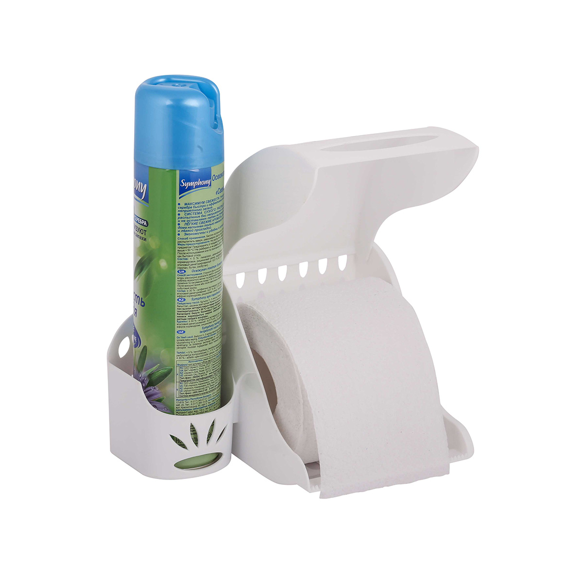 Держатель для туал. бумаги и освежителя воздуха пласт.(1/16) "альтернатива" м6052