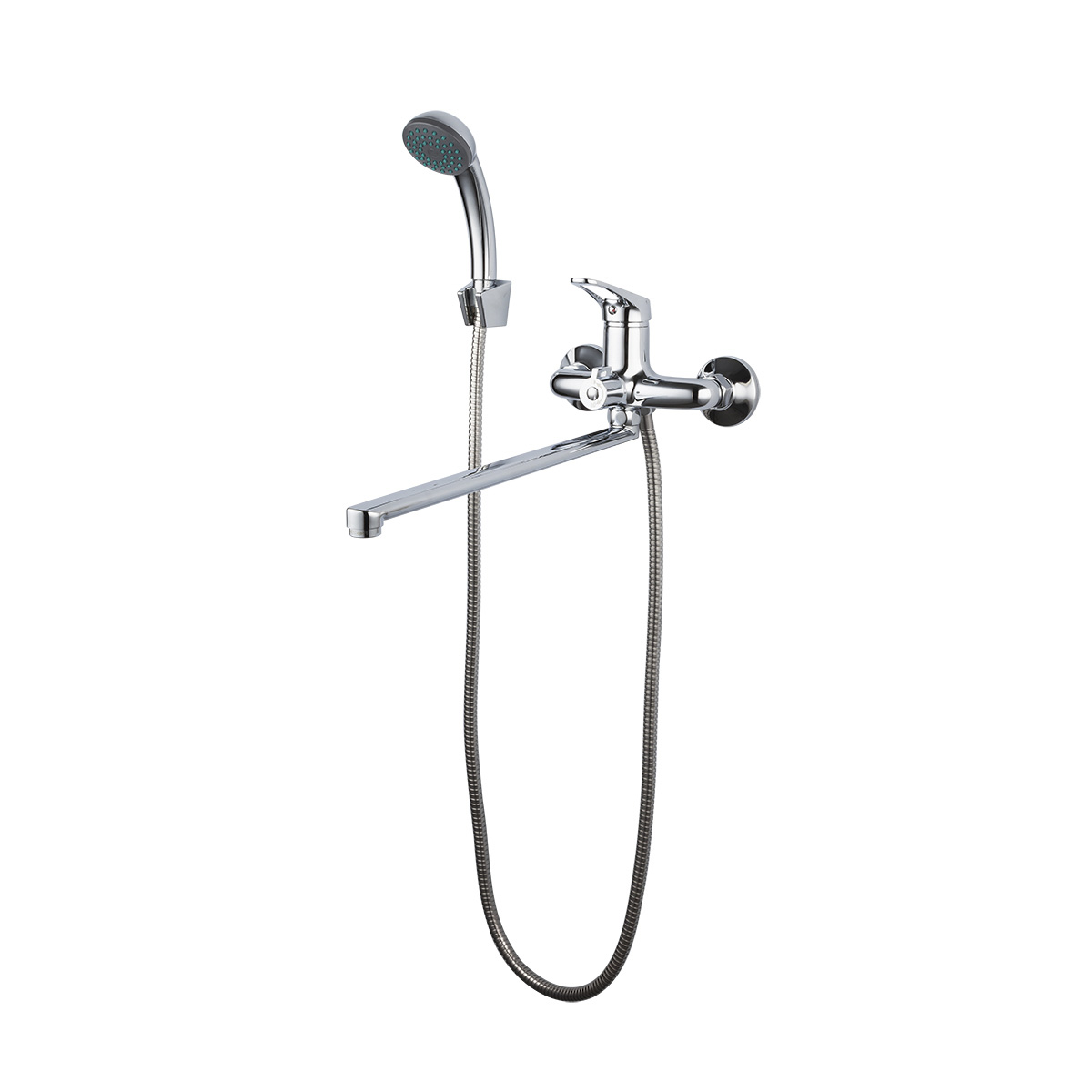 Смеситель для ванн f2213 длинный поворотн. излив, хром (1/10) "frap"