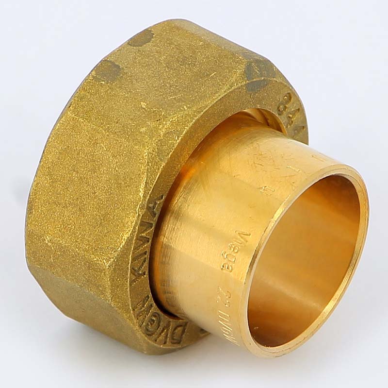 Муфта 22 x 1" с накидной гайкой ВР плоская прокладка VIEGA пайка