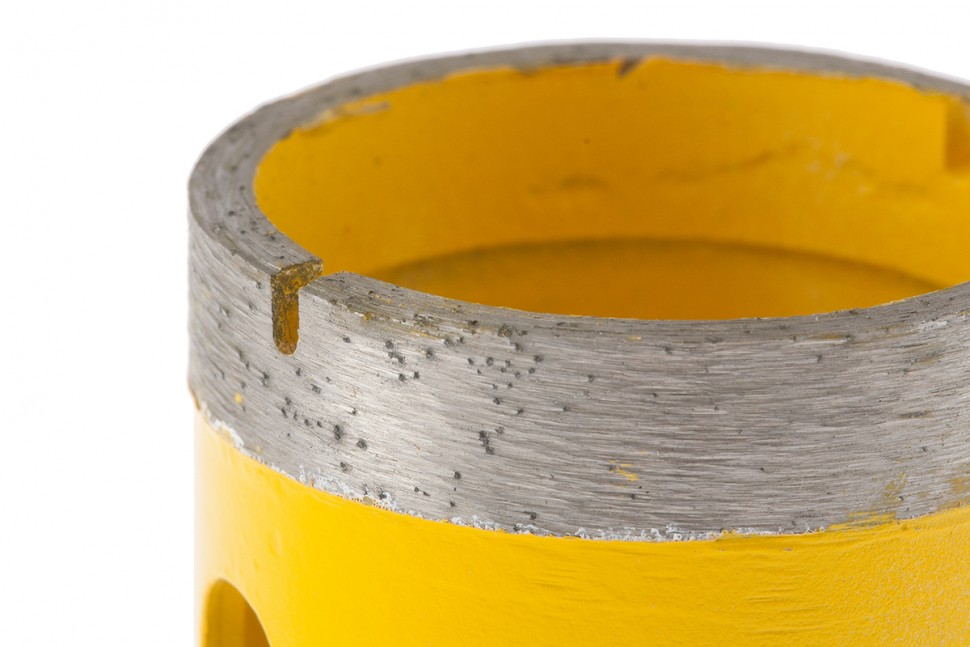 Сверло алмазное по керамограниту, 45 мм, мокрая резка, М14 Denzel (72688)