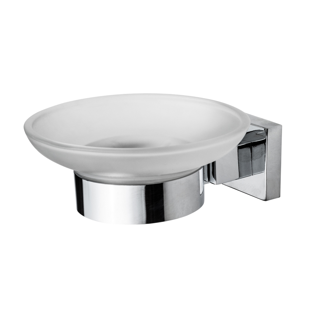 Мыльница "main" стекло, металл хром. (1/10) "swensa" 10500-03