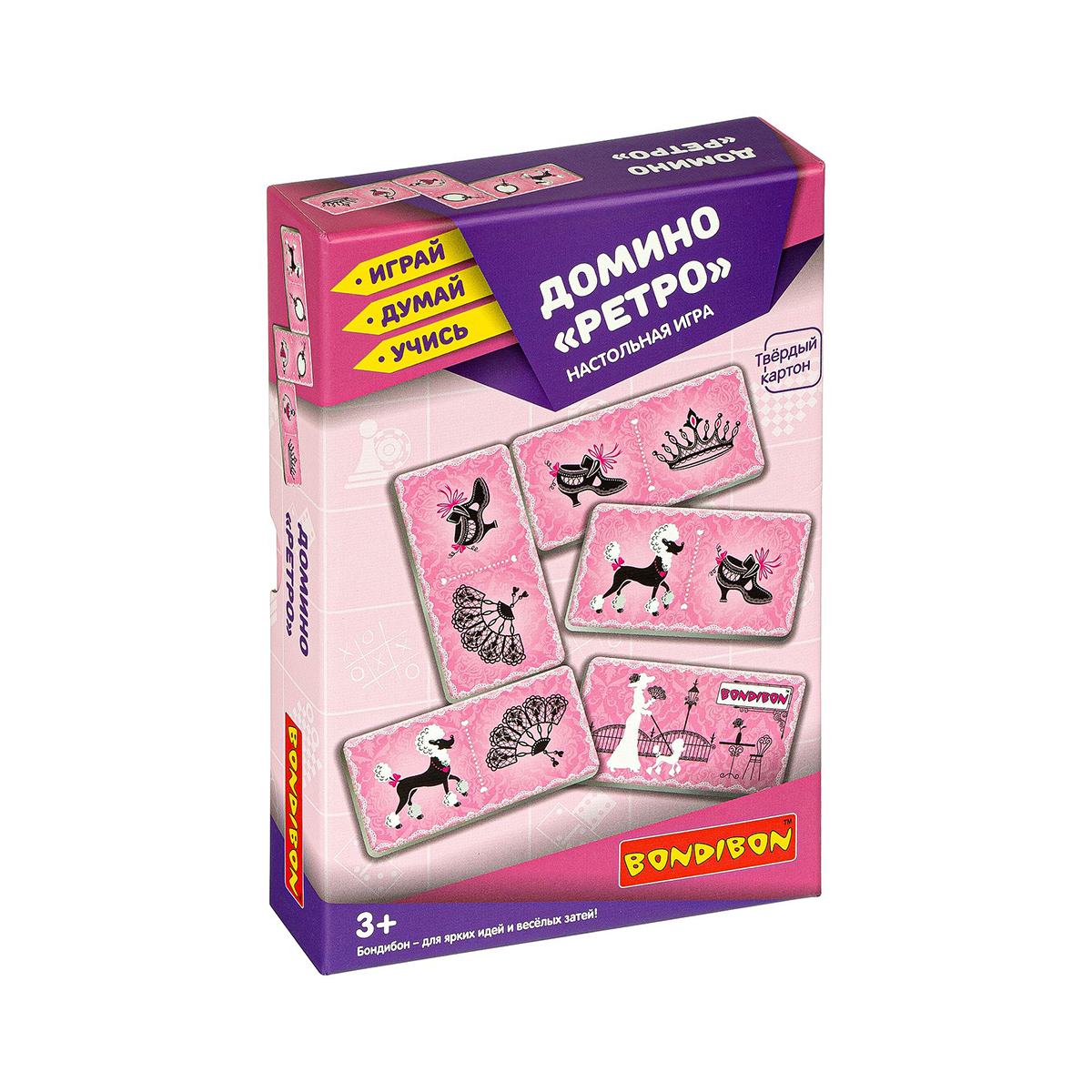 Игра настольная домино "ретро" "bondibon" вв3908