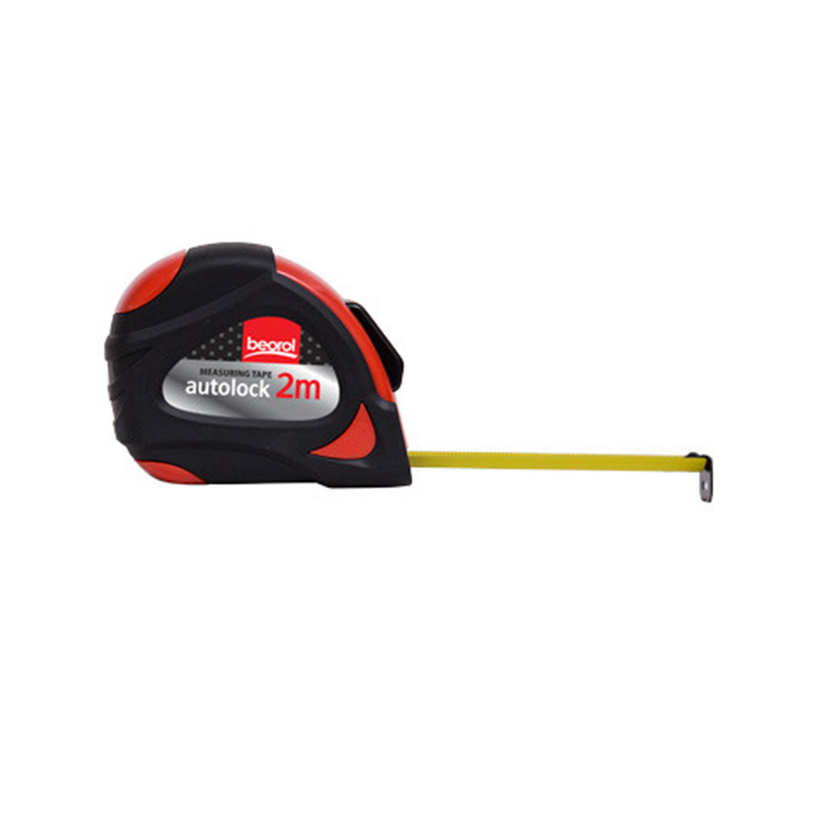 Рулетка с фиксатором 2 м/16 мм пластик.корпус (1/12/120) "beorol"