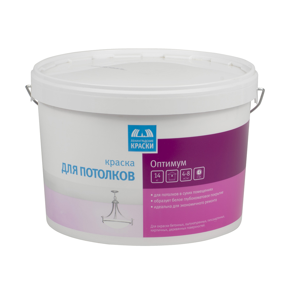 Краска в/д "оптимум" для потолков 14 кг (1) текс