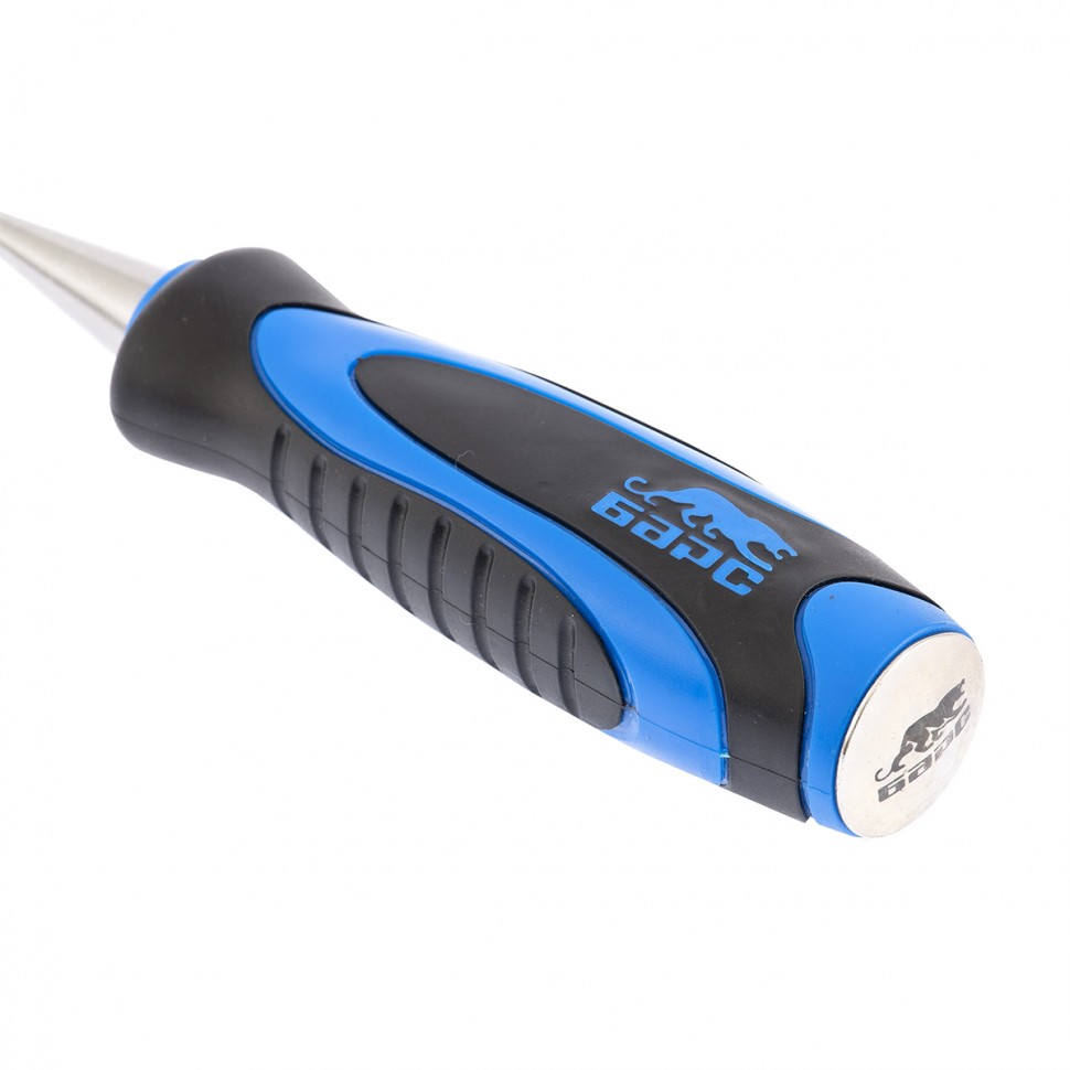 Долото-стамеска, плоская, 26 мм, двухкомпонентная рукоятка, металлический затыльник Барс (24651)