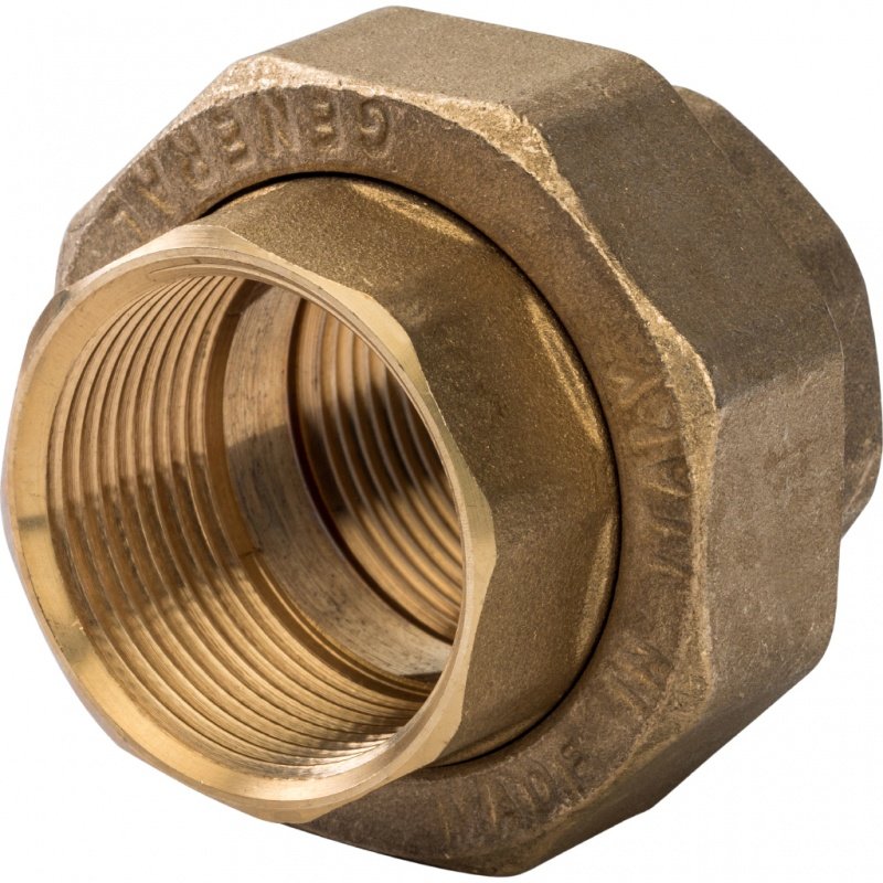 Американка ВР 1"1/4 латунь STOUT уплотнение конус