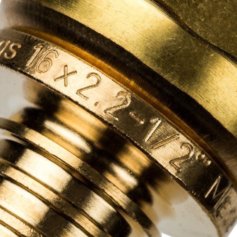 Муфта с накидной гайкой 16 x 1/2" аксиальная для труб PE-X STOUT