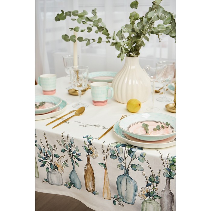 Скатерть "этель" flower mood 146*250 см (1/14) 7578571