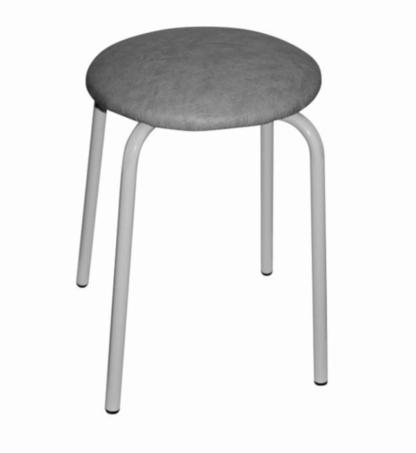 Табурет круглый Violet с мягким сиденьем, 30 x 30 x 48,5 см, серый