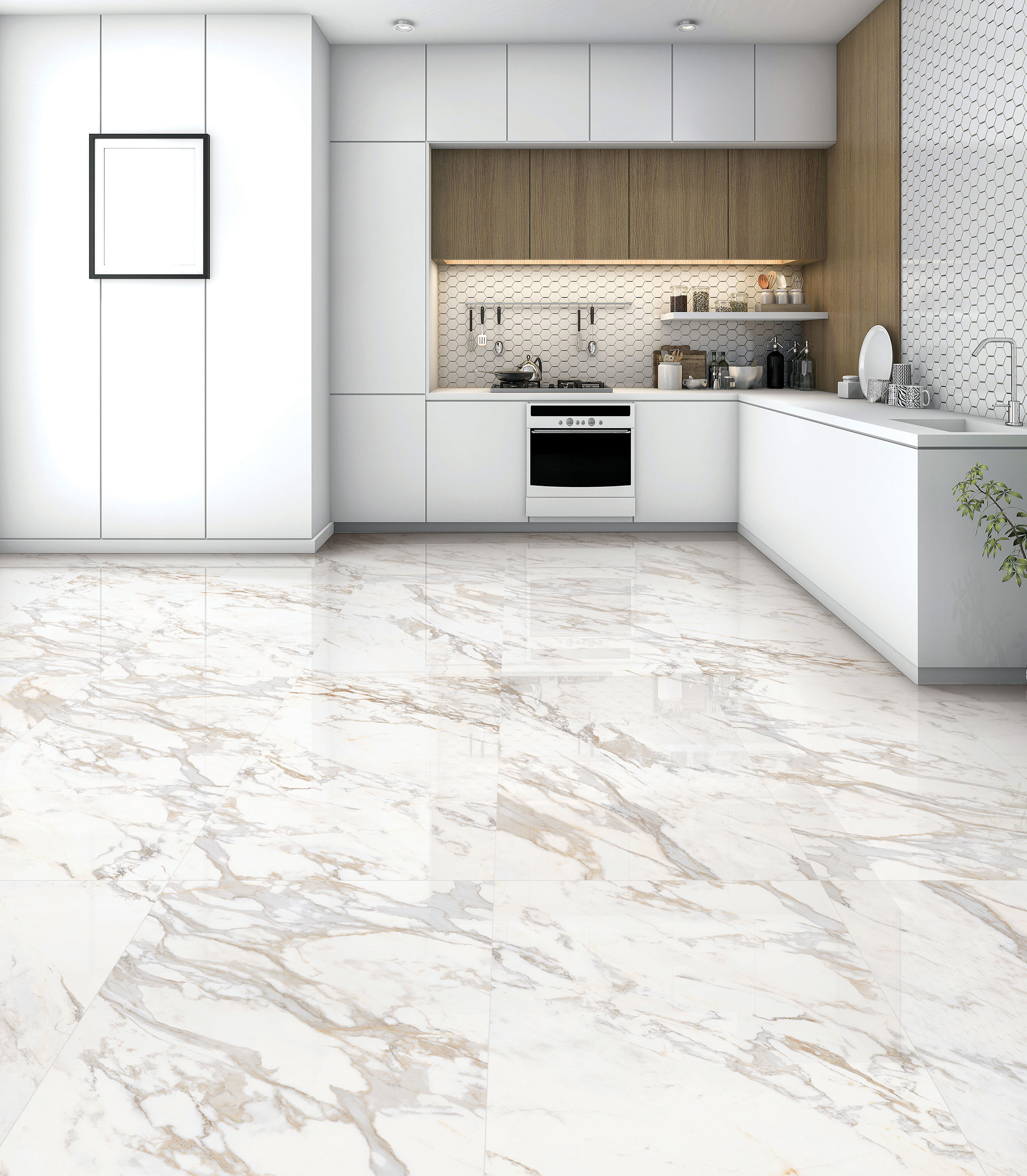 Calacatta roma керамогранит полированный 60x120