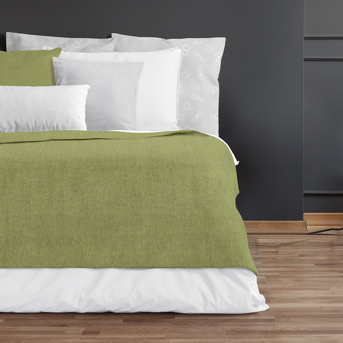 Покрывало "волшебная ночь" 200*220 см (оливковый)