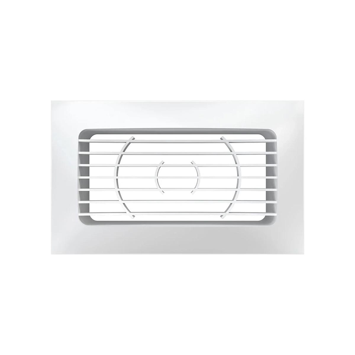 Решетка вентиляц. приточно-вытяжная 140 х 85 мм с фланцем abc-пластик (1/24) "эра" 511рсф