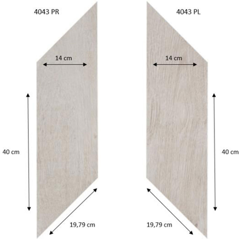 Кварц виниловый ламинат Forbo Effekta Professional PRL ромб 4043 White Fine Oak PRO