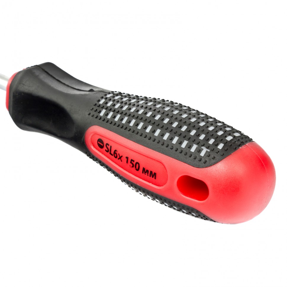 Отвертка Fusion, SL6 х 150 мм, CrV, трехкомпонентная рукоятка "Anti slip" Matrix (11424)