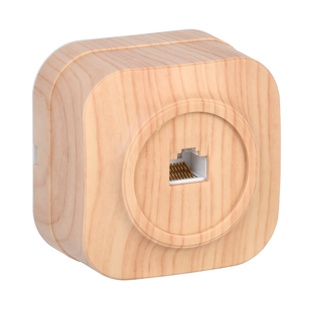 Розетка компьютерная открыт. уст. "glory" 1 местн. рк10-хс, rj45, сосна (1/30/360) "iek"