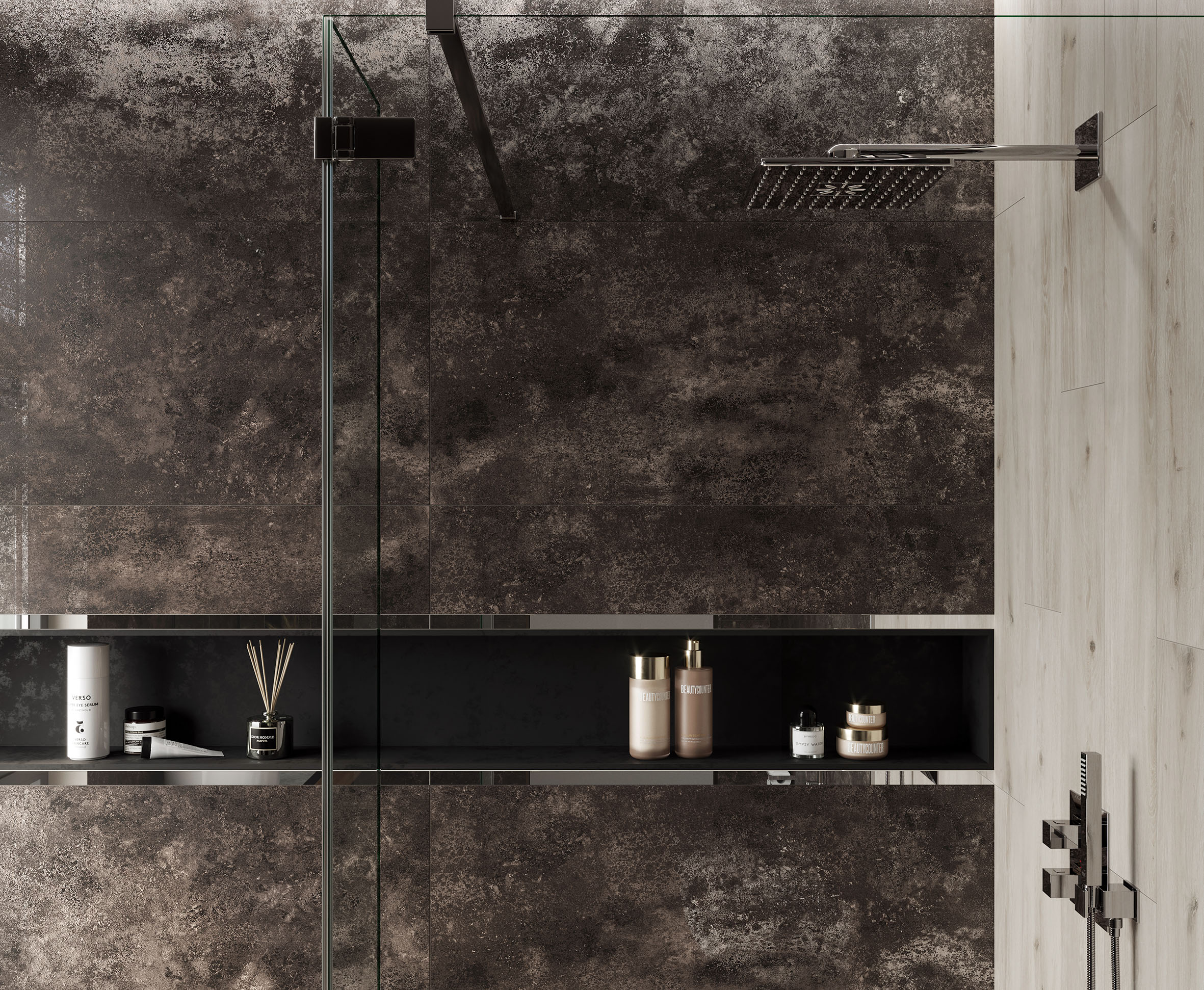 Milkiway antracite керамогранит металлизированный 60x120