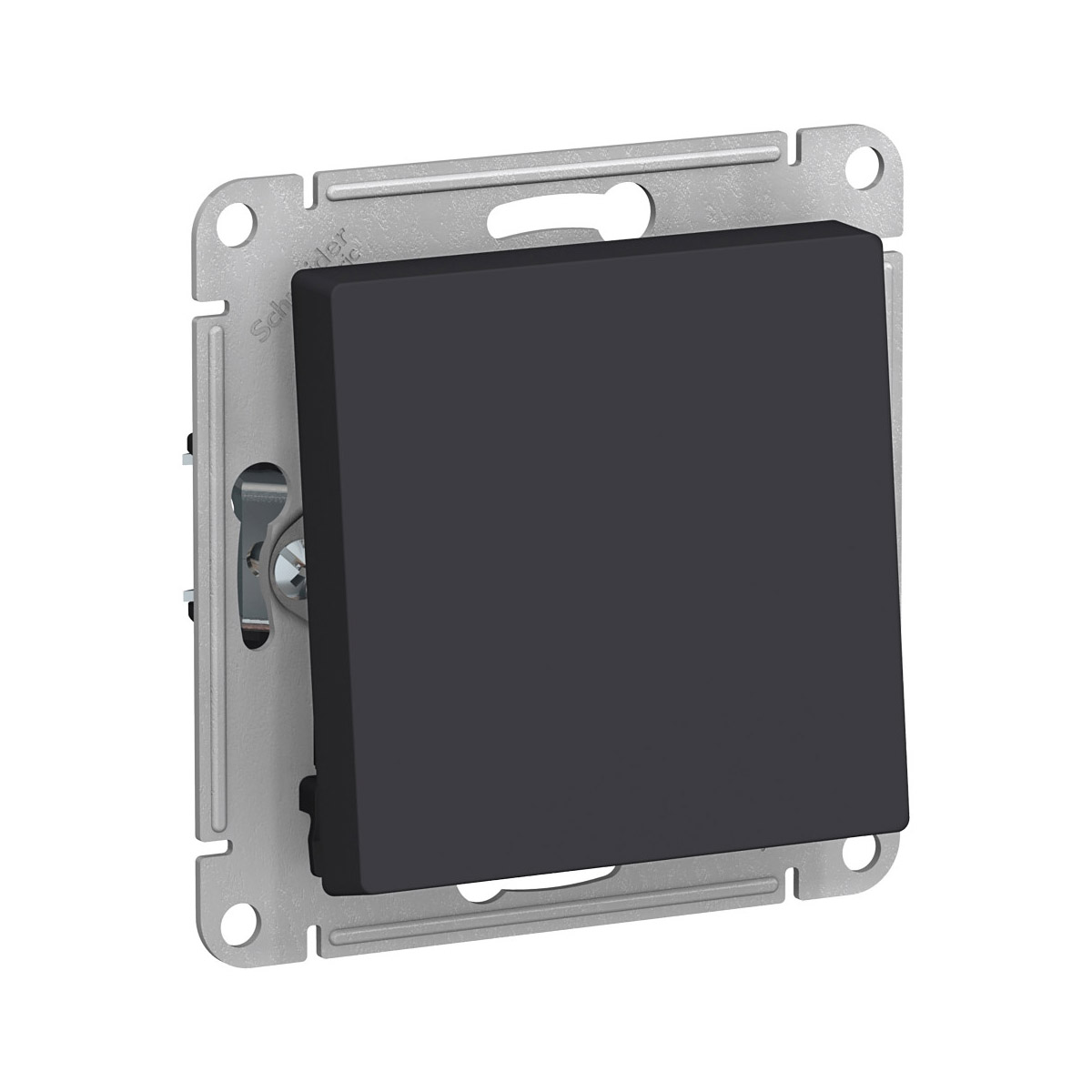 Переключатель "atlasdesign" 1 кл. (механизм) 10а, карбон (1/5/20) "schneider"