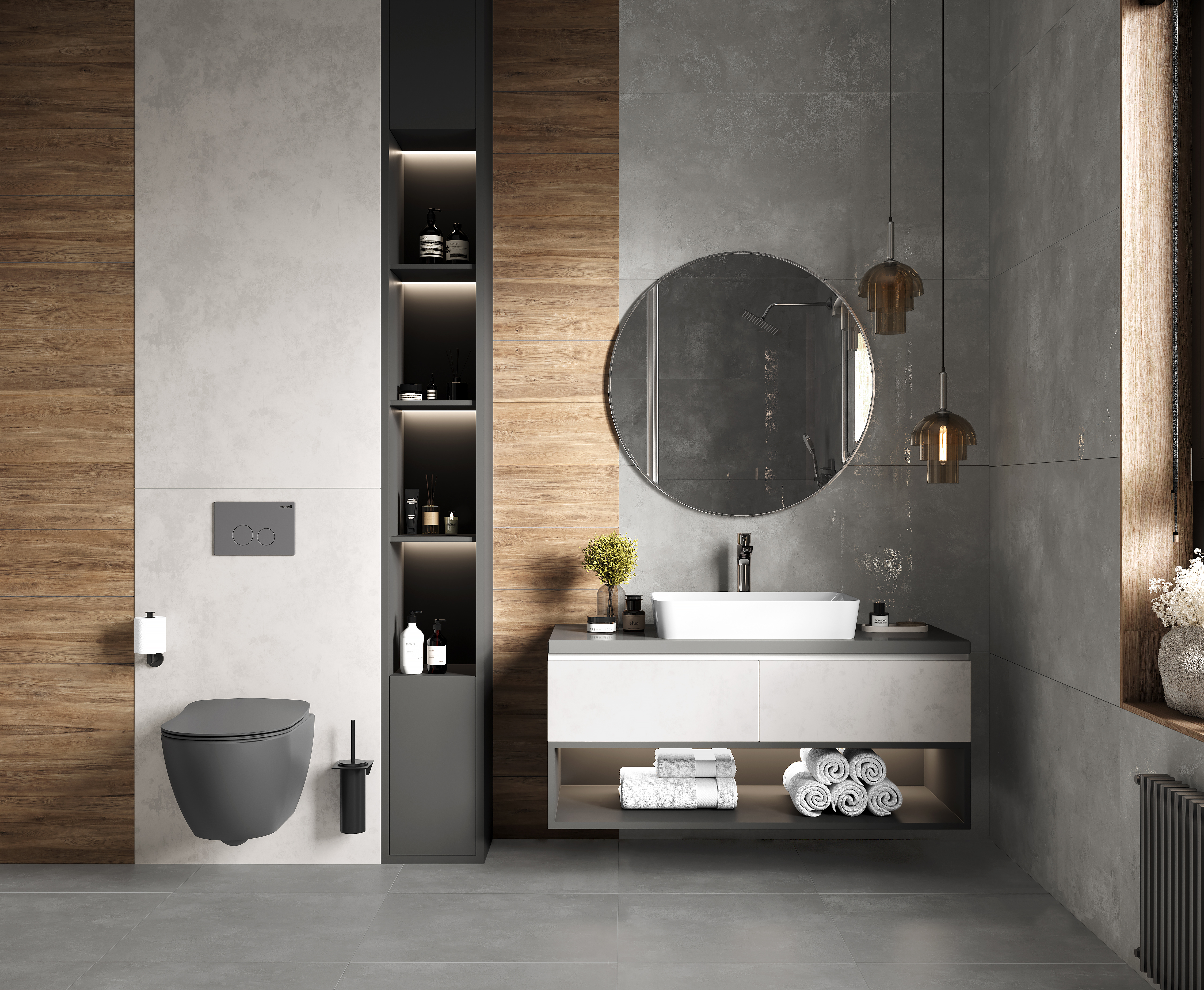 Nord gris керамогранит серый 60х60 матовый карвинг 59,50x59,50